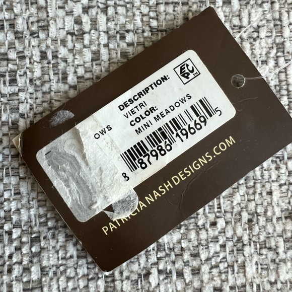 Patricia Nash Vietri Leather Belt Mini Meadows Floral Print Ivory Small NWT - Picture 6 of 9